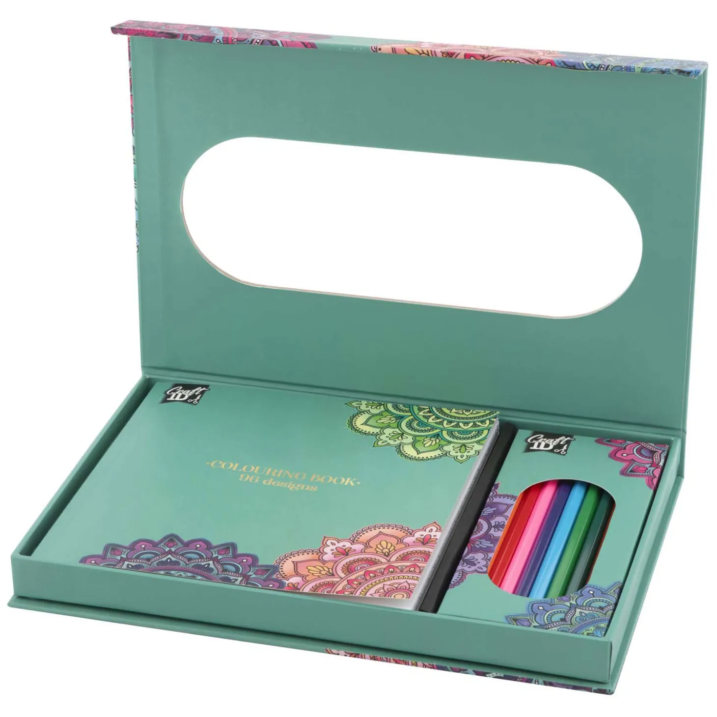 Kleurset Mandala met 10 Kleurpotloden