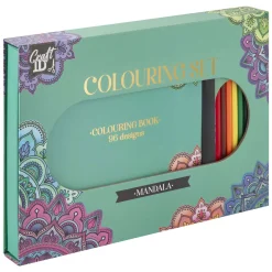 Kleurset Mandala met 10 Kleurpotloden