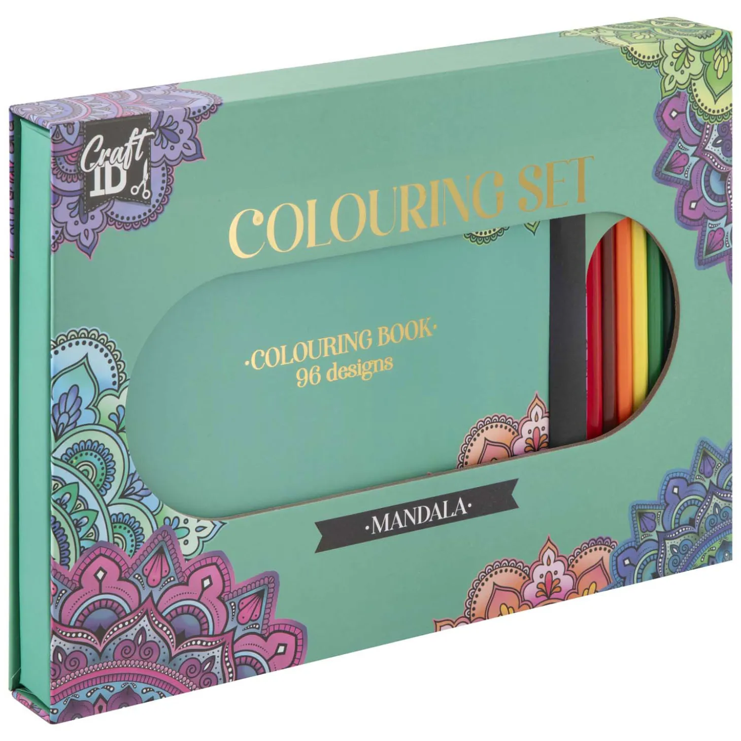 Kleurset Mandala met 10 Kleurpotloden