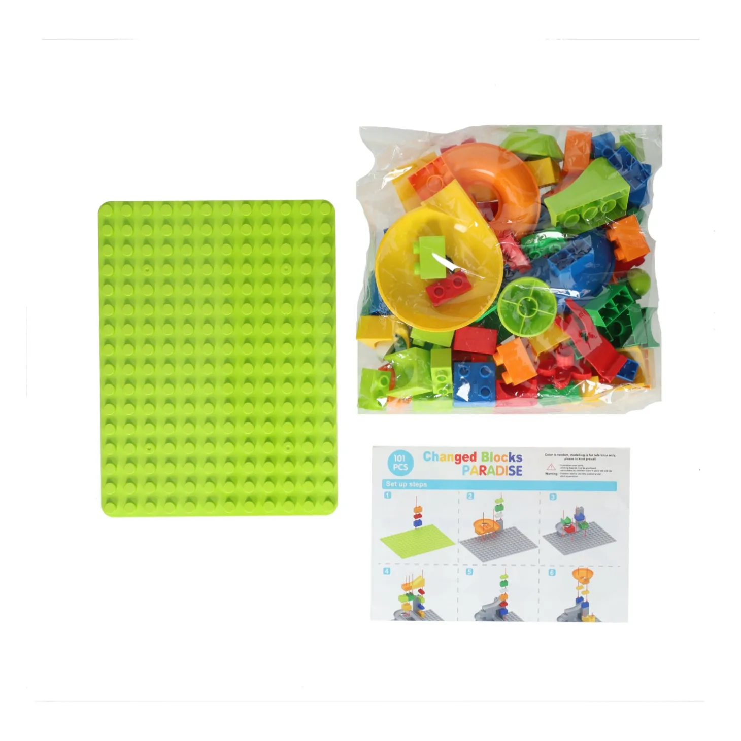 Knikkerbaan Blokjes Bouwset - 101dlg.