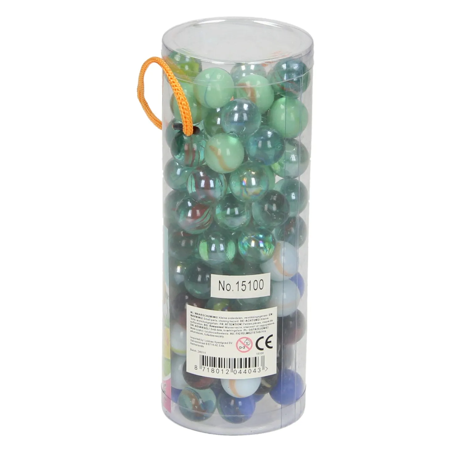 Knikkers Mix in Koker