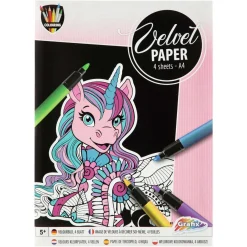 Knutselset Fluweel Papier