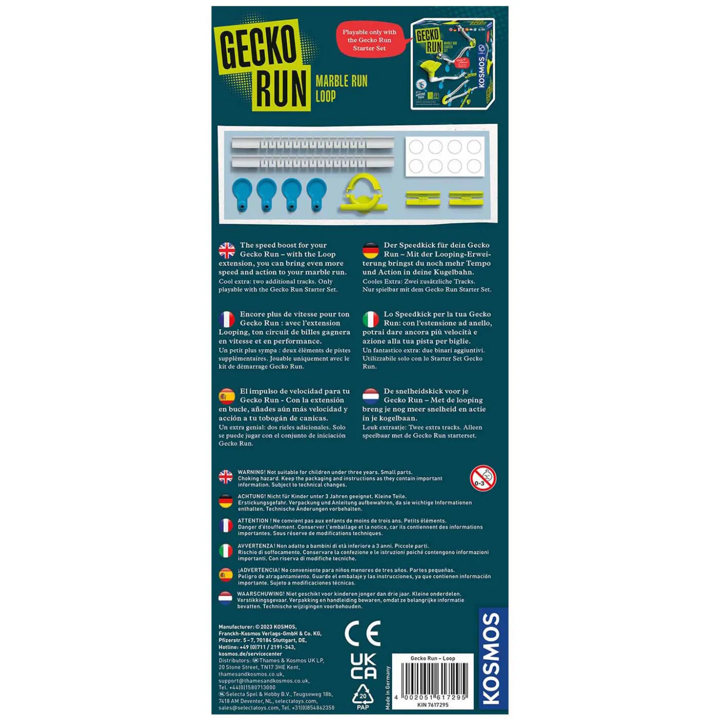 Kosmos Gecko Run - Knikkerbaan Loop Uitbreiding