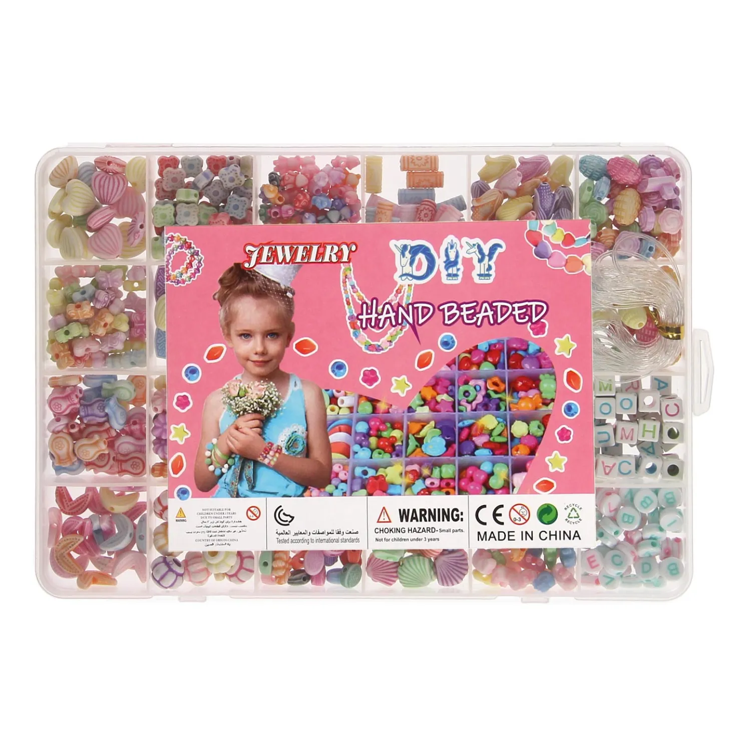 Kralen in Opbergdoos Pastel