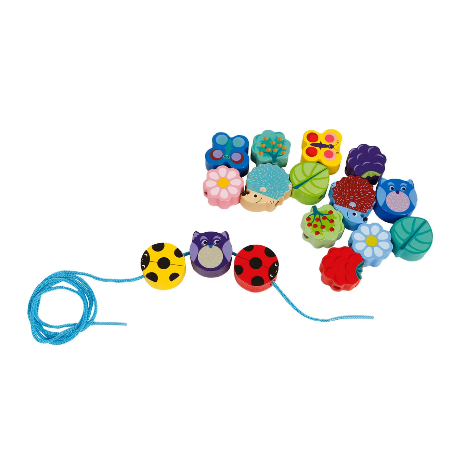 Kralenketting Rijgen Dier en Bloem, 17dlg.