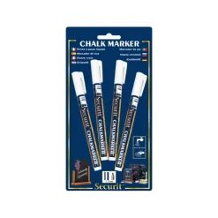 Krijtstift Rond Wit 1-2mm, 4st