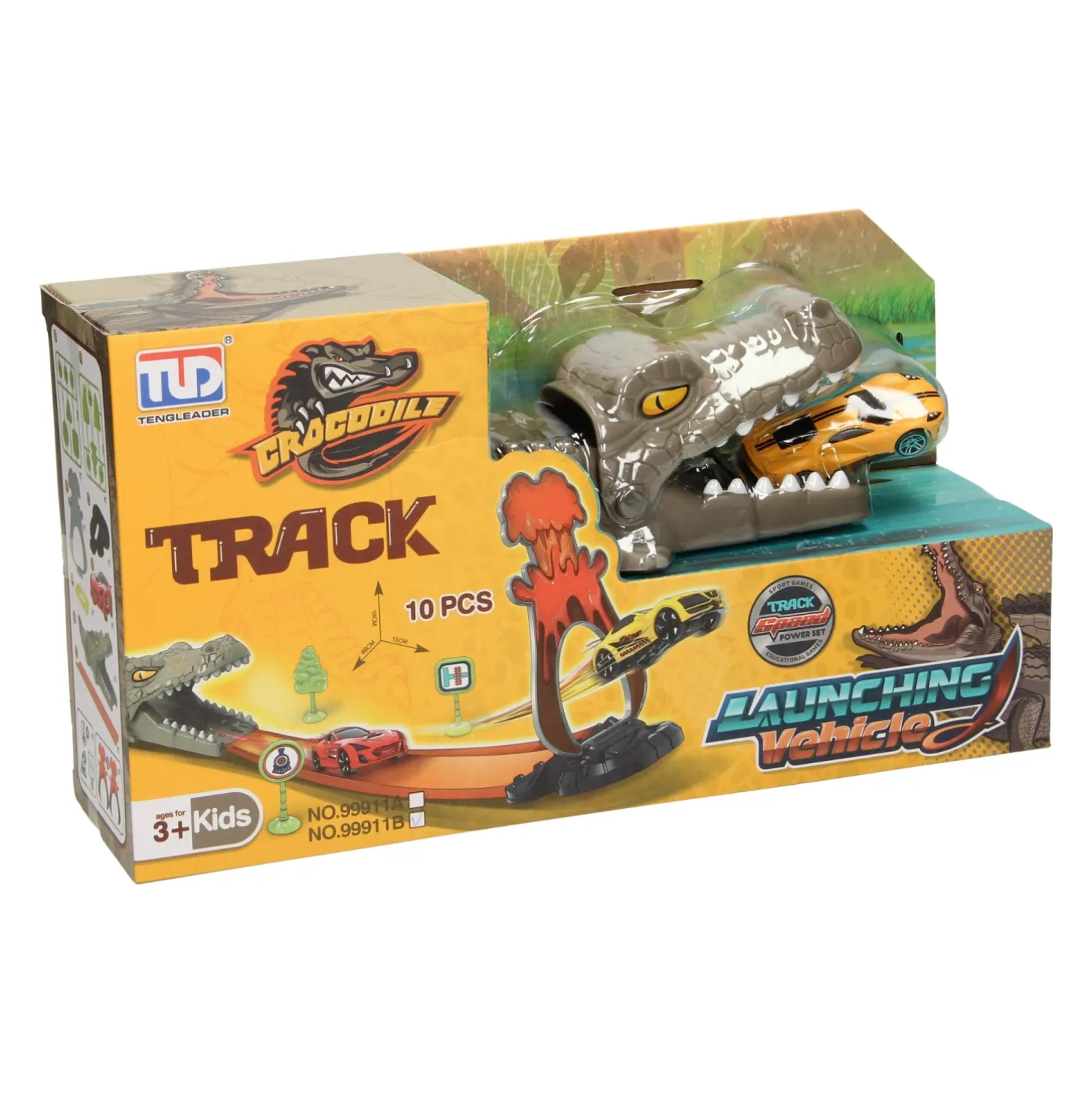 Krokodil Auto Lanceerbaan Set