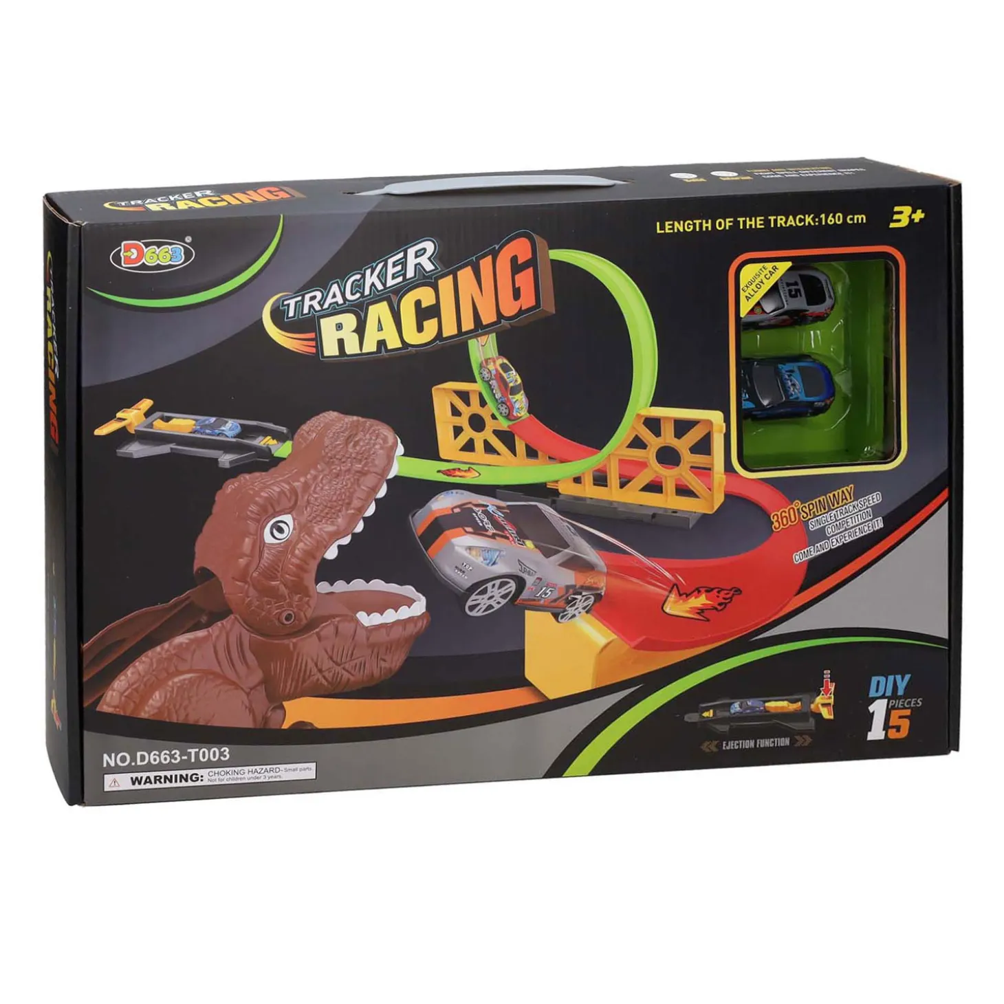 Lanceerset Dino met Looping & Schans