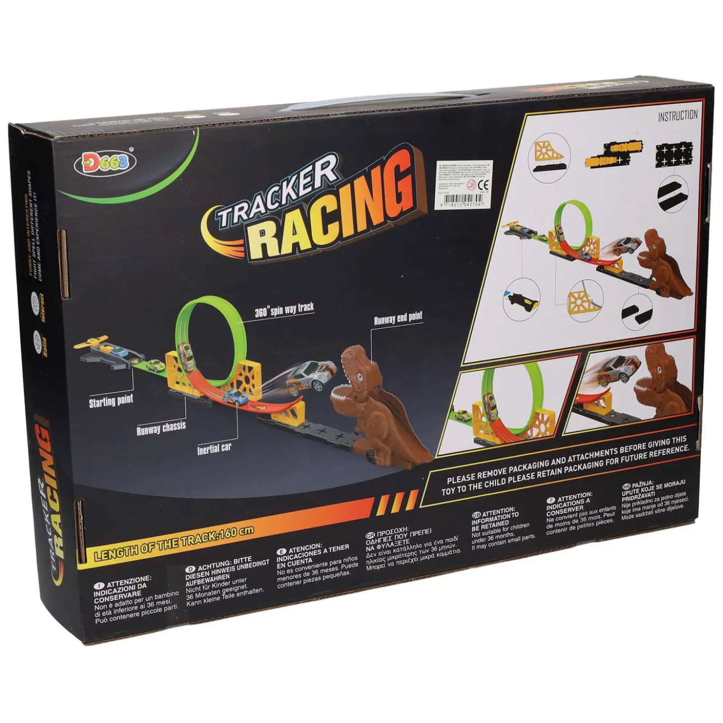 Lanceerset Dino met Looping & Schans