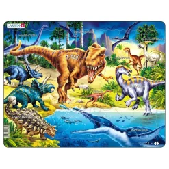 Larsen Legpuzzel Dieren - Dinosaurussen uit het Krijt tijdperk , 57st.