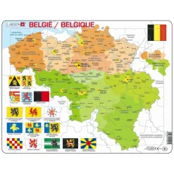 Larsen Legpuzzel Kaart Belgie, 48st.
