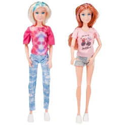 Lauren Modepop op Fiets met Accessoires