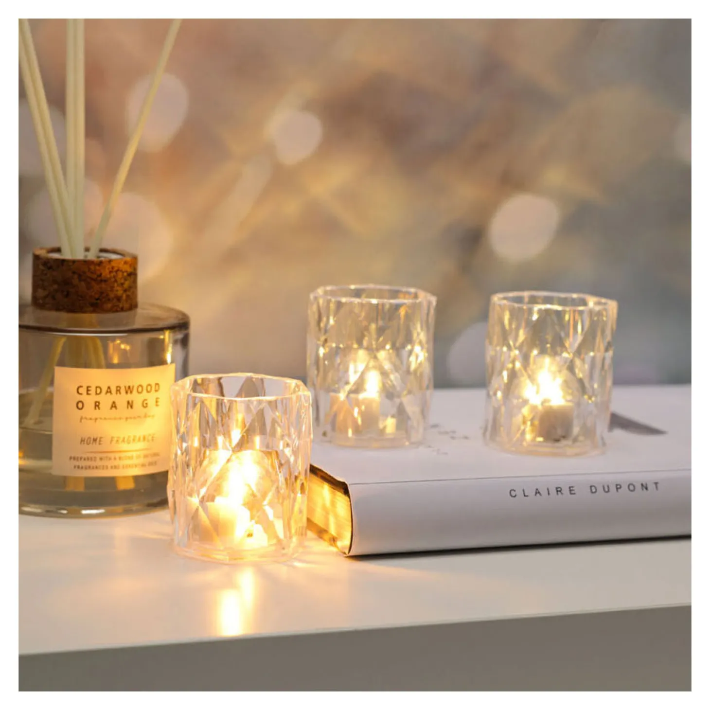 Led Theelicht Transparant, 12st.