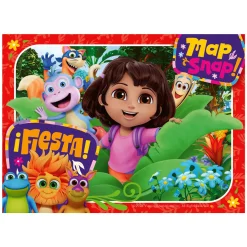 Legpuzzel Dora the Explorer Kom bij het Avontuur! - 4 Puzzels