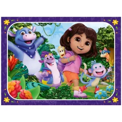 Legpuzzel Dora the Explorer Kom bij het Avontuur! - 4 Puzzels