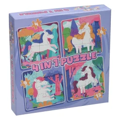 Legpuzzel 4in1 Â Eenhoorn, 12st.