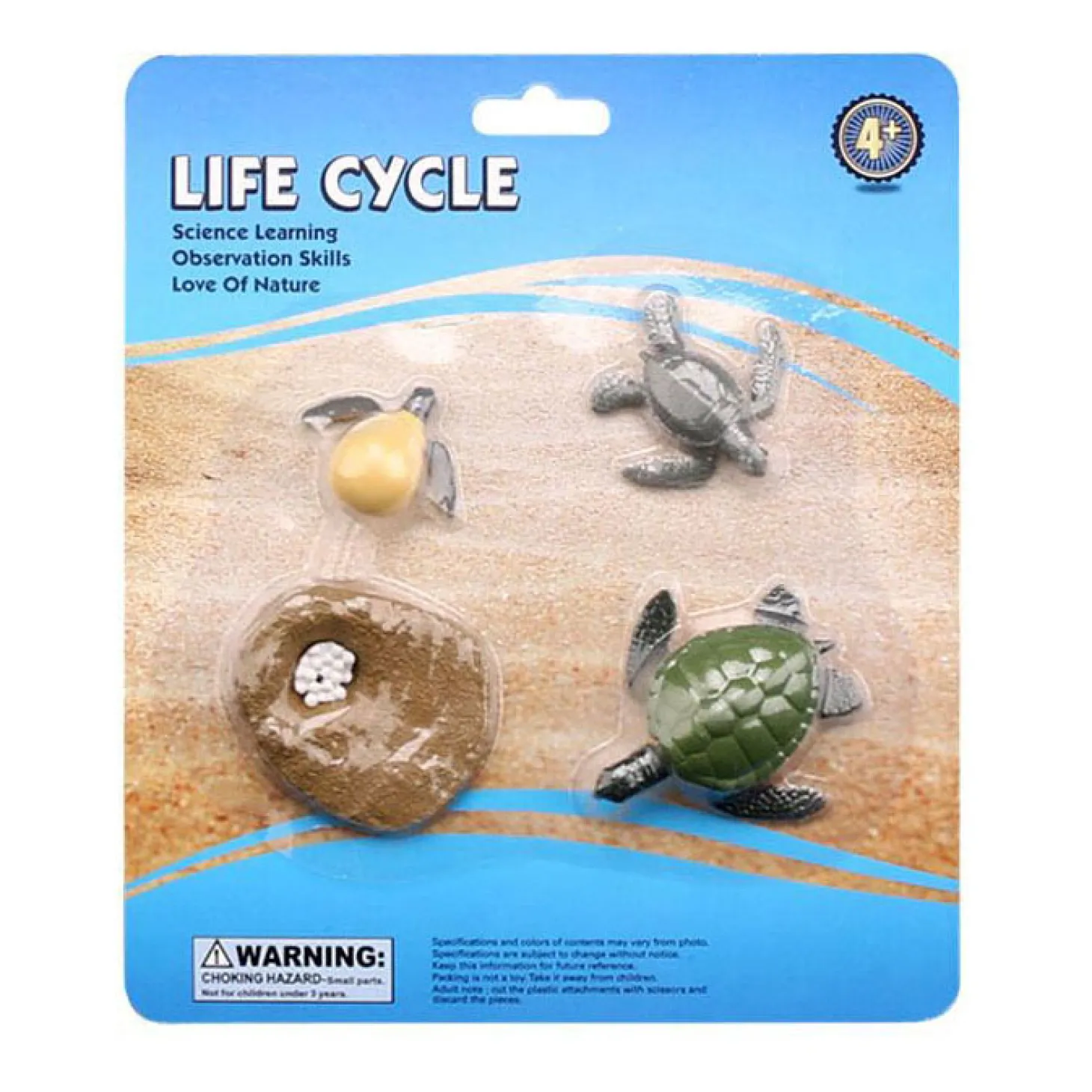 Levenscyclus Schildpad Speelfiguren Set