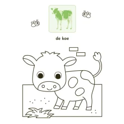 Lieve Dieren Kleur- en Stickerboek - 3-5 Jaar