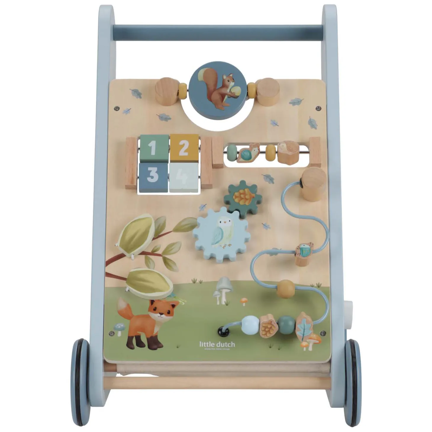 Little Dutch Houten Activiteiten Loopwagen Forest Friends FSC
