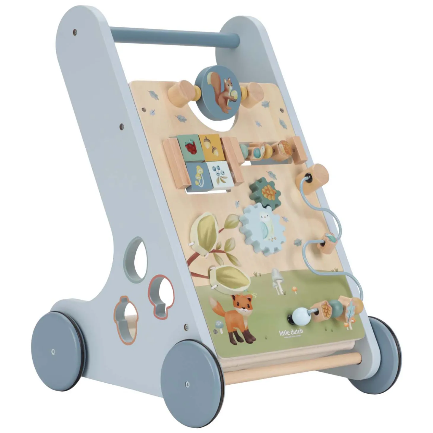 Little Dutch Houten Activiteiten Loopwagen Forest Friends FSC
