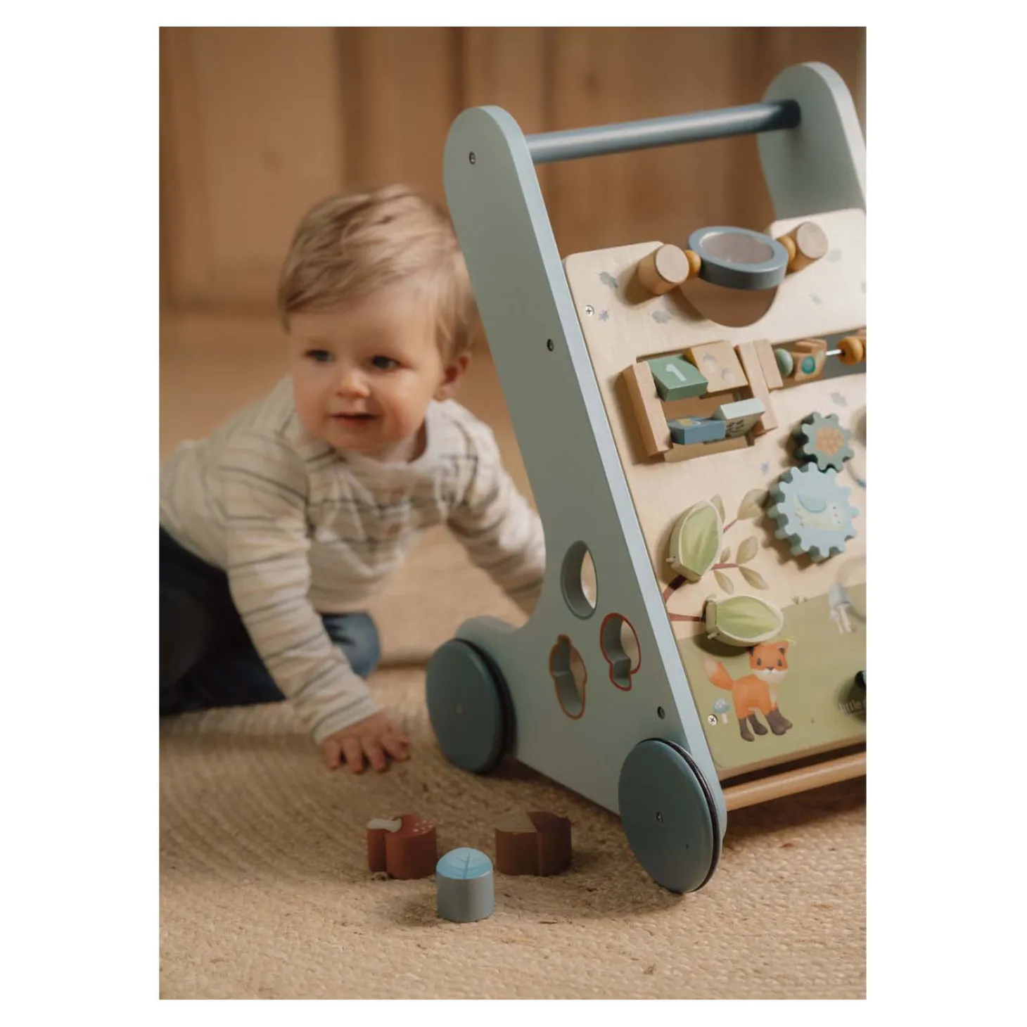 Little Dutch Houten Activiteiten Loopwagen Forest Friends FSC