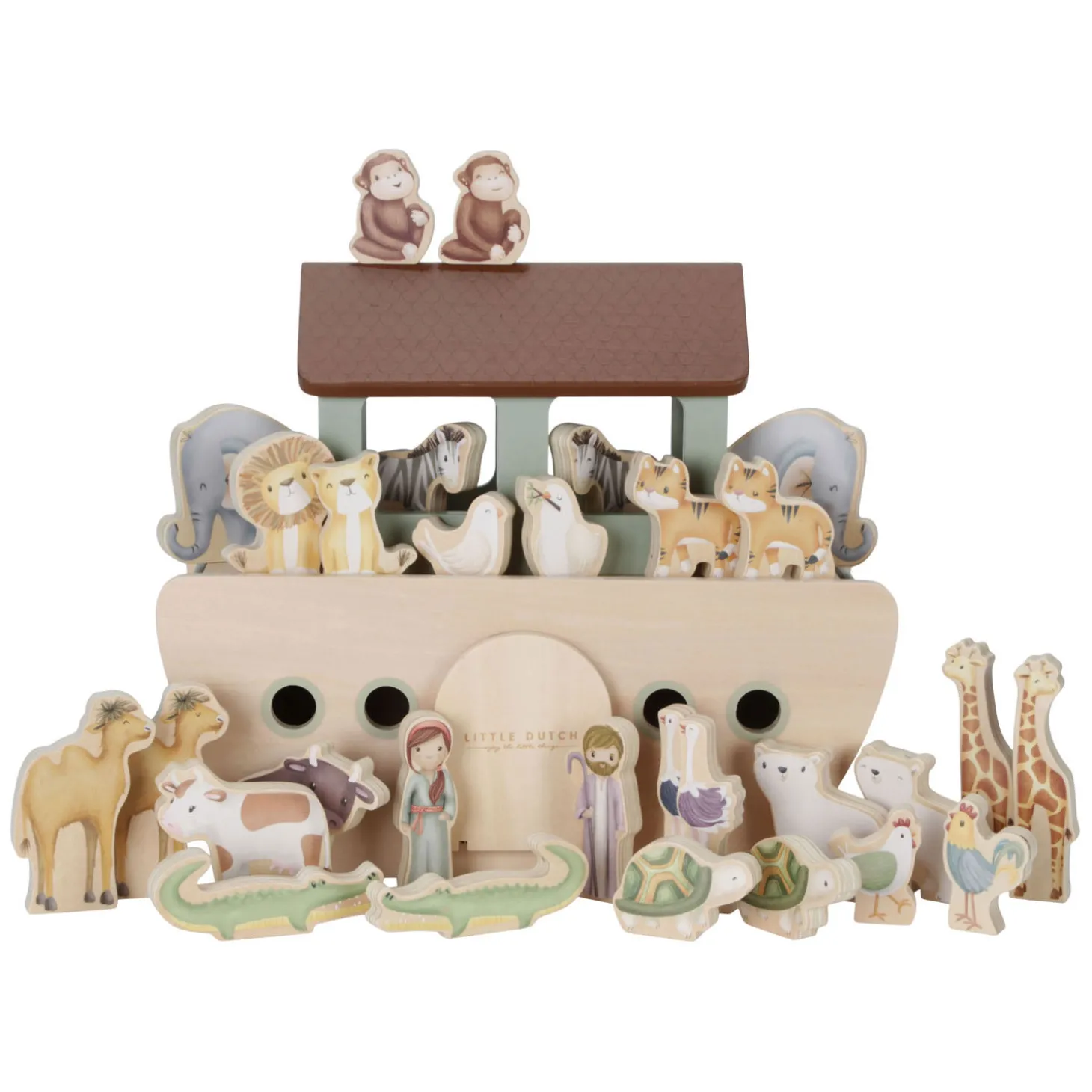 Little Dutch Houten Ark van Noach FSC Speelset