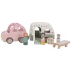 Little Dutch Houten Auto met Caravan Speelset FSC