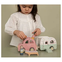 Little Dutch Houten Auto met Caravan Speelset FSC