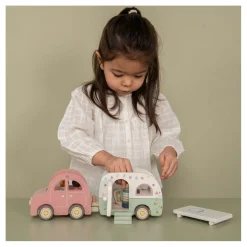 Little Dutch Houten Auto met Caravan Speelset FSC
