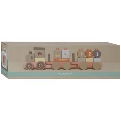 Little Dutch Houten Blokkentrein Tractor Little Farm FSC