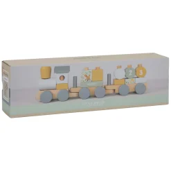 Little Dutch Houten Blokkentrein Forest Friends FSC, 17dlg.