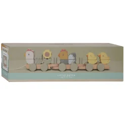 Little Dutch Houten Blokkentrein Kip Little Farm FSC