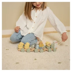 Little Dutch Houten Blokkentrein Kip Little Farm FSC