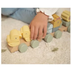 Little Dutch Houten Blokkentrein Kip Little Farm FSC