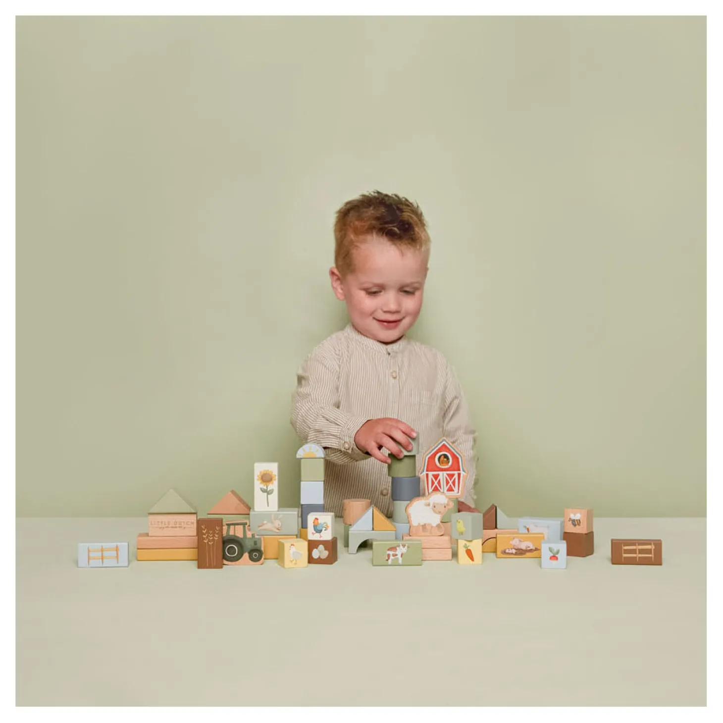 Little Dutch Houten Bouwblokken Little Farm FSC