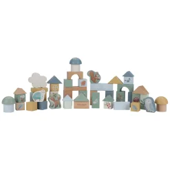 Little Dutch Houten Bouwblokken Forest Friends FSC, 50dlg.