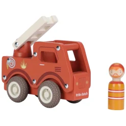 Little Dutch Houten Brandweerwagen met Poppetje FSC