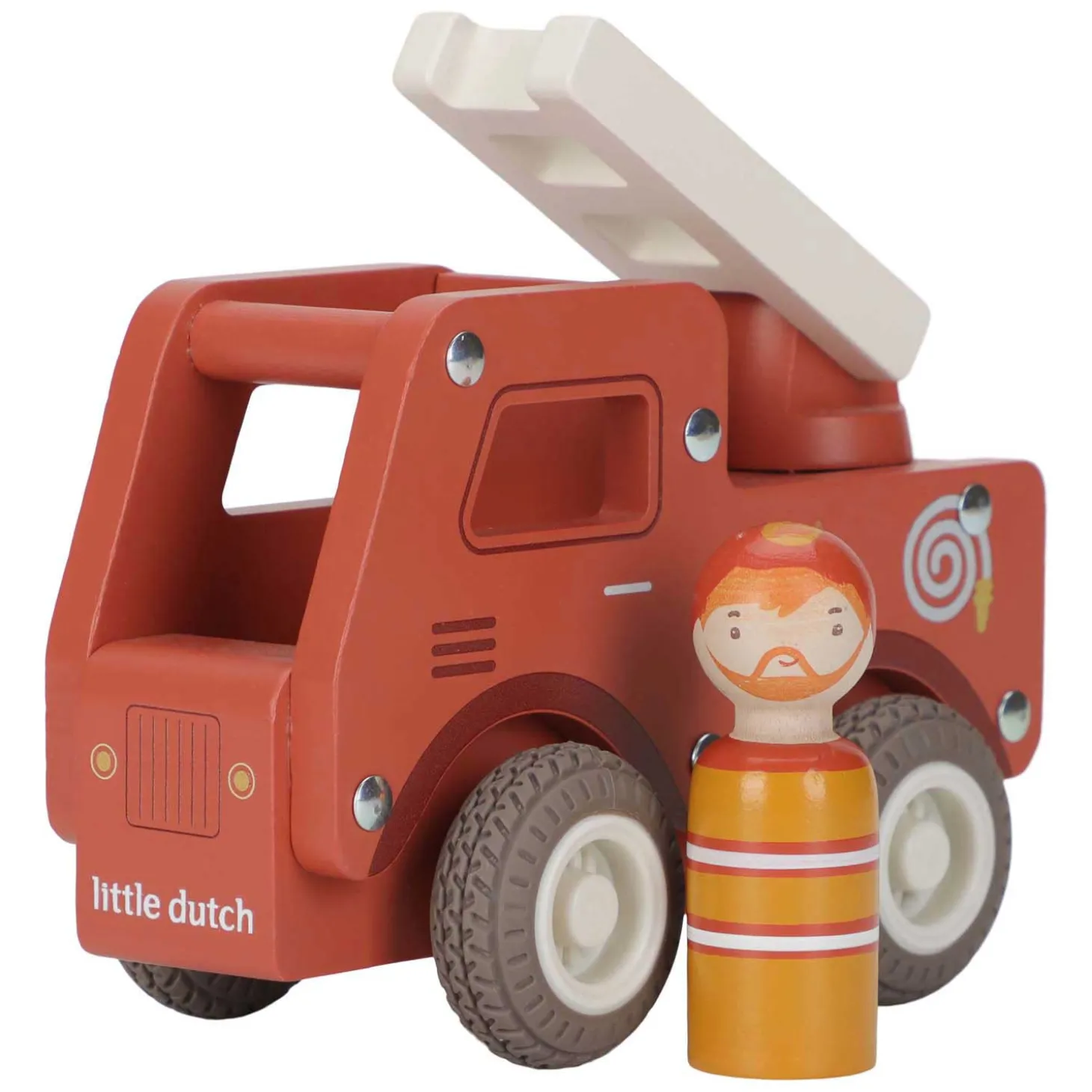 Little Dutch Houten Brandweerwagen met Poppetje FSC