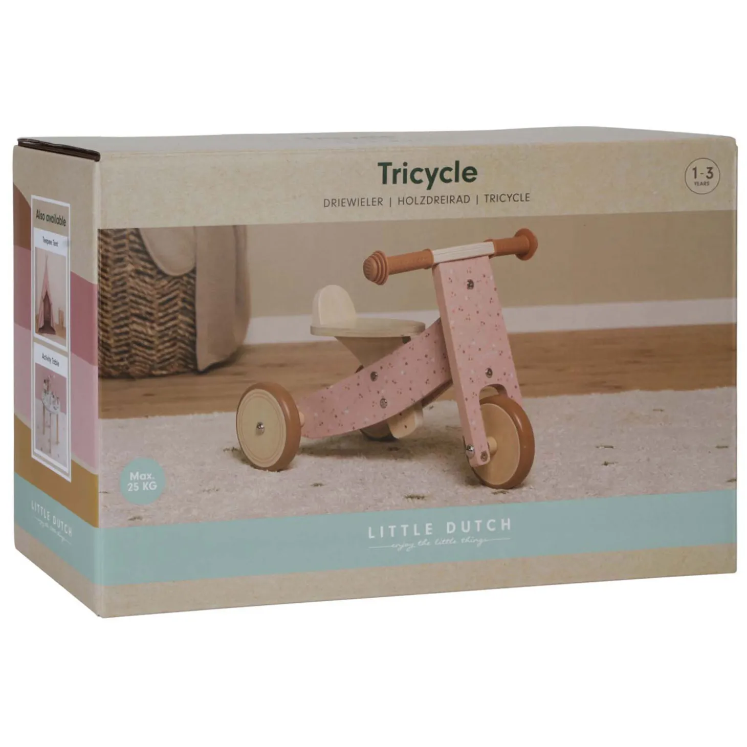 Little Dutch Houten Driewieler Roze FSC