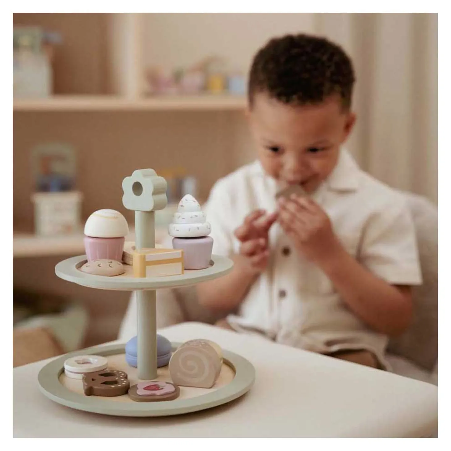 Little Dutch Houten Etagere met Gebak FSC