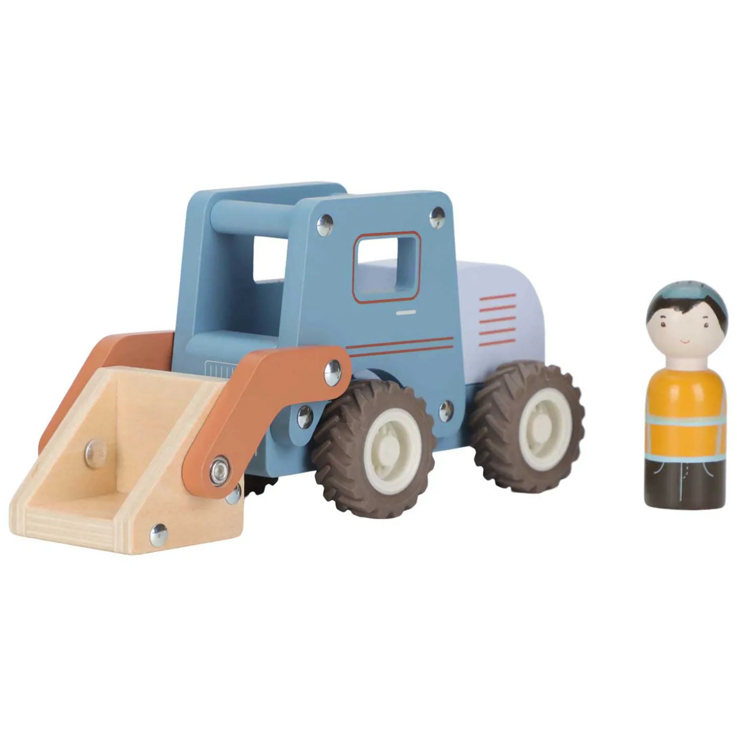 Little Dutch Houten Graafmachine met Poppetje FSC