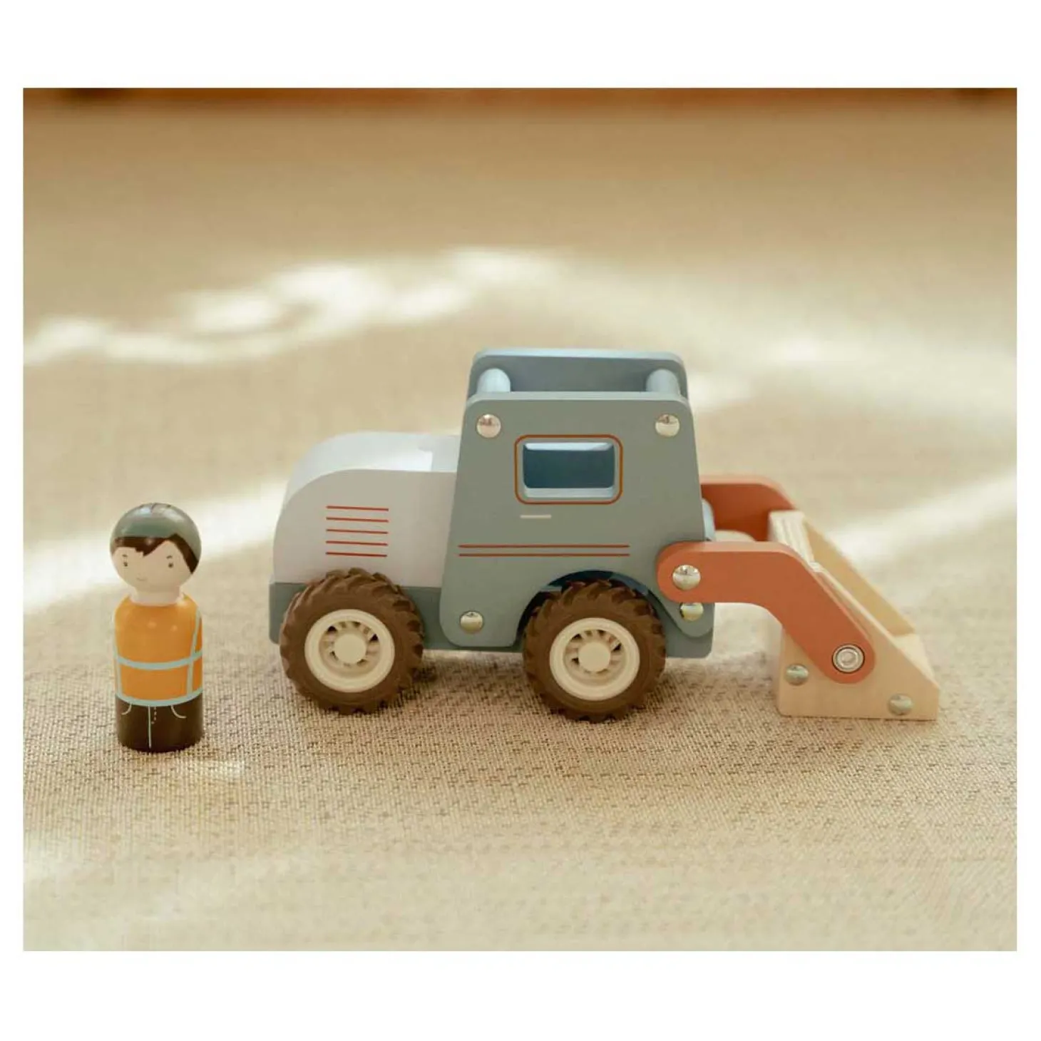 Little Dutch Houten Graafmachine met Poppetje FSC