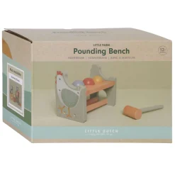 Little Dutch Houten Hamerbank met Ballen Little Farm FSC