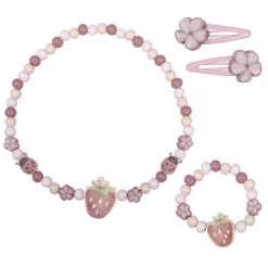 Little Dutch Houten Juwelenset Aardbei, 4dlg.