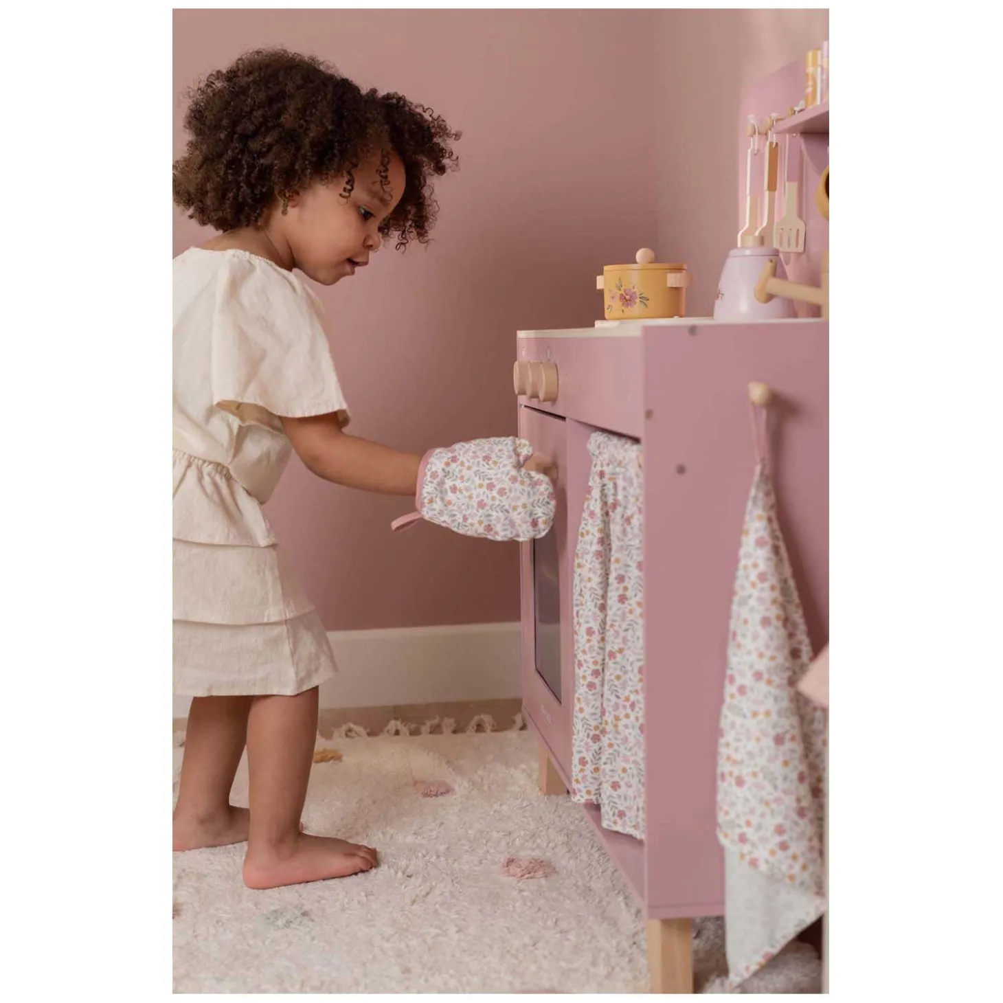 Little Dutch Houten Keuken Roze FSC