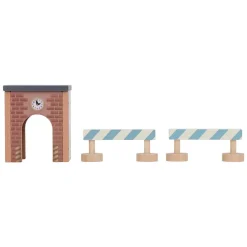 Little Dutch Houten Kraan set met Treinbaan FSC