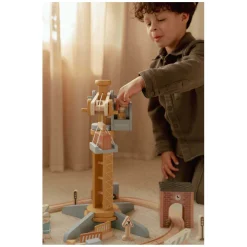 Little Dutch Houten Kraan set met Treinbaan FSC