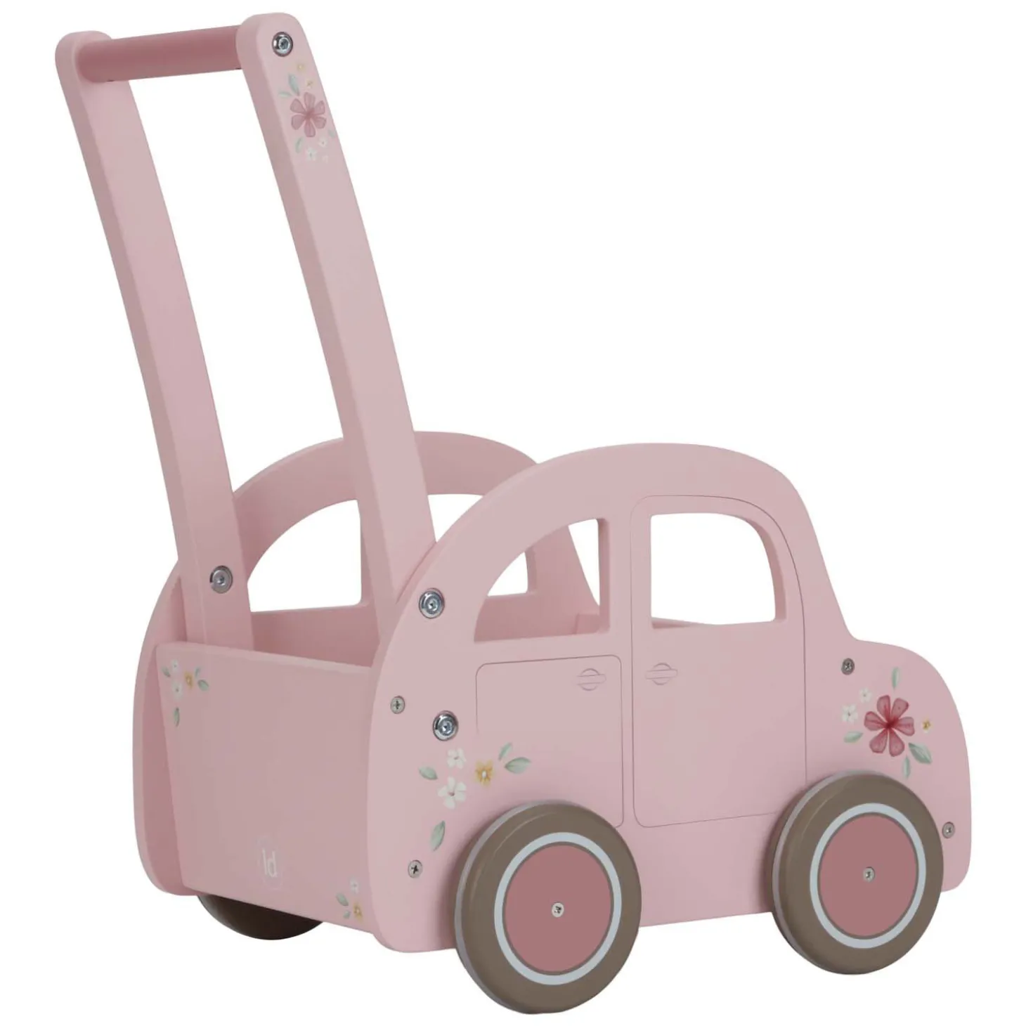 Little Dutch Houten Loopwagen Roze FSC