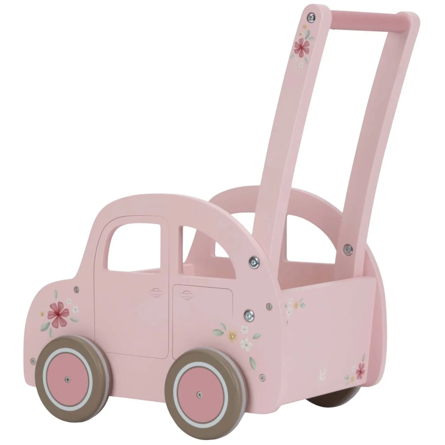 Little Dutch Houten Loopwagen Roze FSC