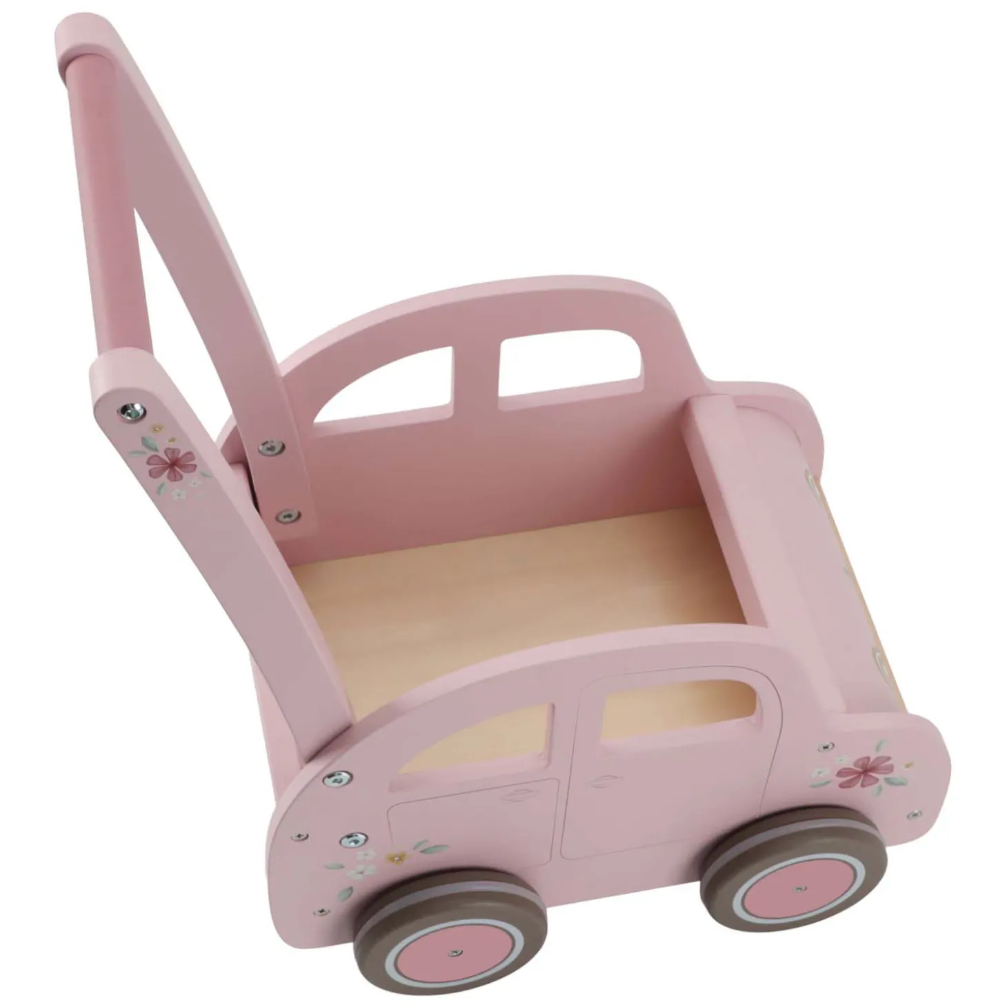 Little Dutch Houten Loopwagen Roze FSC